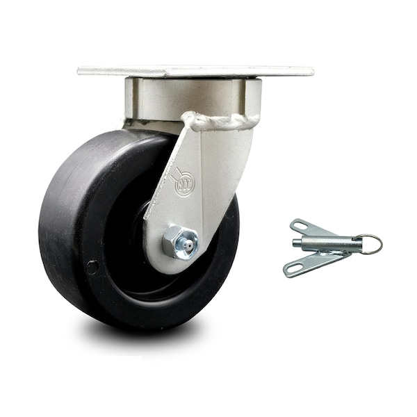 5 Inch Kingpinless Polyolefin Wheel Swivel Caster with Swivel Lock SCC